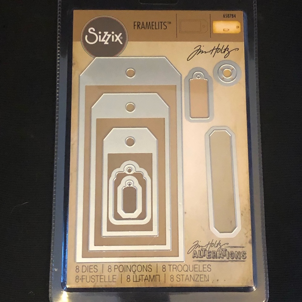 Sizzix Framelits Tags NWT